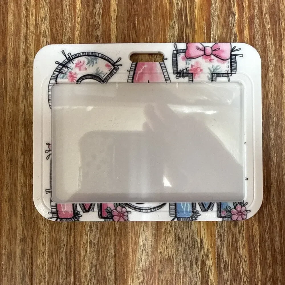 Cat Mom Badge ID Holder
